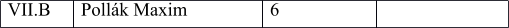 VII.B Pollák Maxim 6