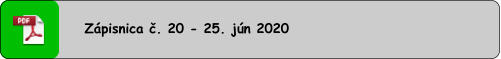 Zápisnica č. 20 - 25. jún 2020