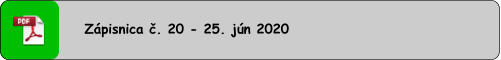 Zápisnica č. 20 - 25. jún 2020